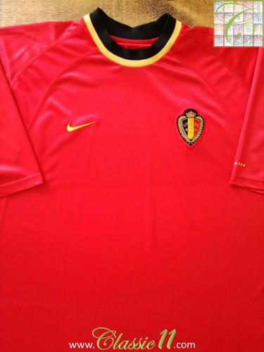 Camiseta De Futbol Bélgica Primera Equipación 2000-2002 Popular