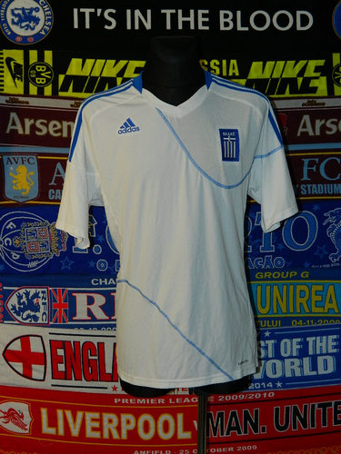 Camiseta Grecia Primera Equipación 2009-2011 Barata