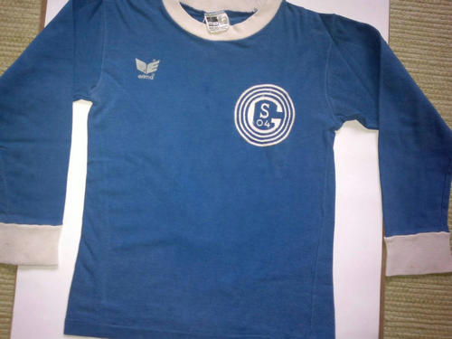 Camiseta Schalke 04 Primera Equipación 1970-1980 Barata