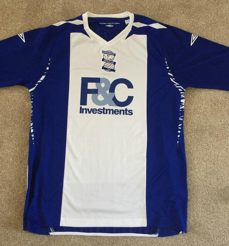 Camisetas Hombre Birmingham City Fc Primera Equipación 2007-2008 Baratas