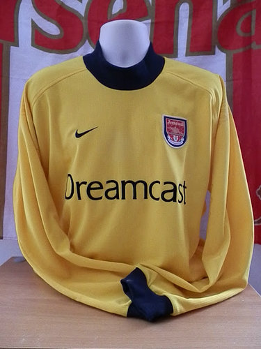 Comprar Camisetas Arsenal Portero 2001-2002 Retros
