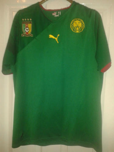 Foto Para Camiseta Camerún Primera Equipación 2009-2010 Barata