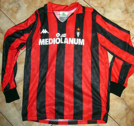 Tienda De Camisetas De Futbol Ac Milan Primera Equipación 1989-1990 Baratas