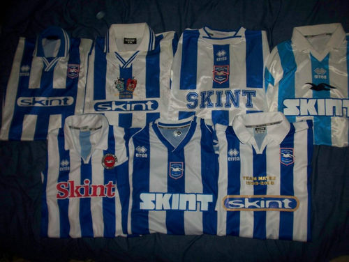 Venta Camisetas Hombre Brighton & Hove Albion Primera Equipación 1999-2008 Baratas